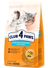 Club4paws Premium Sensitive Digestion Tavuklu Düşük Tahıllı Yetişkin Kedi Maması 2 kg