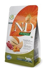 N&d Pumpkin Balkabaklı-Ördekli-Kavunlu Tahıllı Yetişkin Kedi Maması 1.5 kg