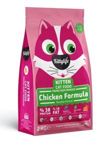 Kittylife Premium Tavuklu Düşük Tahıllı Yavru Kedi Maması 2 kg