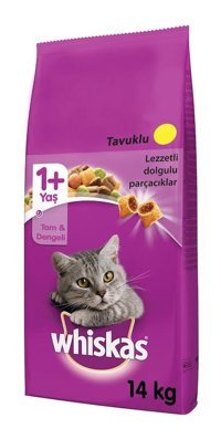Whiskas Tavuk-Sebze Tahılsız Yetişkin Kedi Maması 14 kg