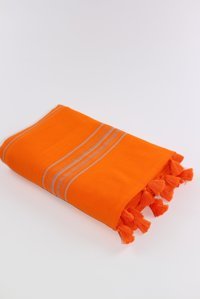 Abelya Tekstil Plaj Havlusu Turuncu