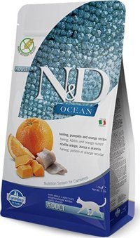 N&d Balkabaklı-Ringa Balıklı-Portakal Tahılsız Yetişkin Kedi Maması 1.5 kg