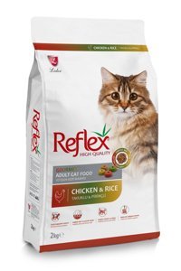 Reflex Renkli Taneli Pirinç-Tavuk Tahıllı Yetişkin Kedi Maması 2 kg