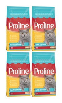 Pro Line Balık-Pirinç Tahıllı Yetişkin Kedi Maması 4x1.2 kg
