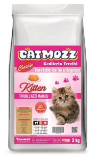 Catmozz Classic Tavuklu Tahıllı Yavru Kedi Maması 3 kg