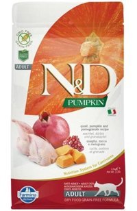 N&d Pumpkin Balkabağı-Bıldırcın-Etli-Narlı Tahılsız Yetişkin Kedi Maması 1.5 kg