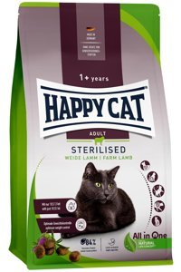 Happy Cat Weide Lamm Kuzu Etli Kısırlaştırılmış Tahıllı Yetişkin Kedi Maması 10 kg