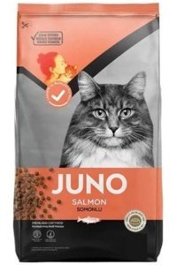 Juno Pirinçli-Somonlu Kısırlaştırılmış Tahıllı Yetişkin Kedi Maması 0.5 kg