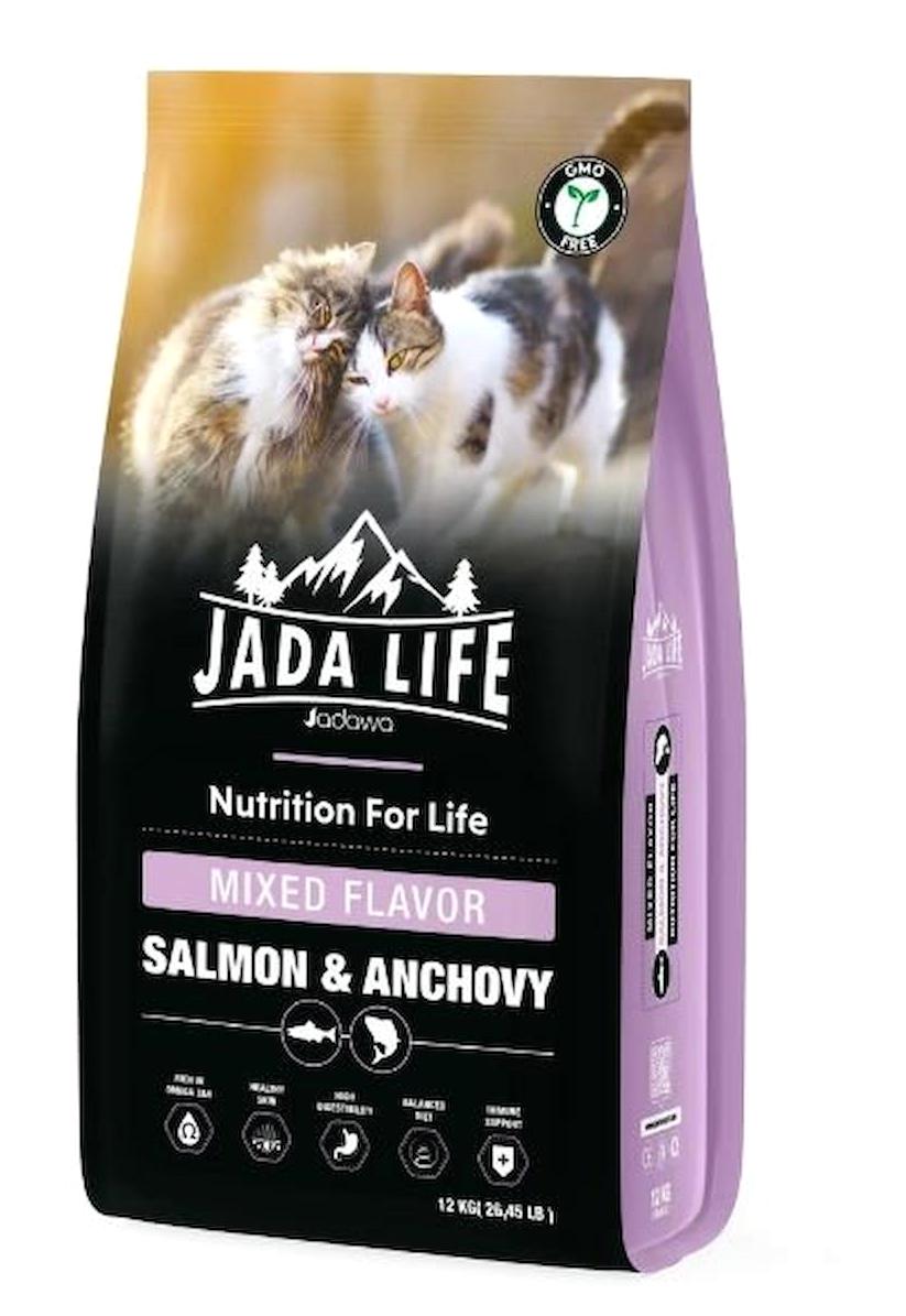 Jadawa Jada Life Somonlu-Hamsili Tahıllı Yetişkin Kedi Maması 12 kg