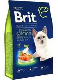 Brit Premium Somonlu Kısırlaştırılmış Tahılsız Yetişkin Kedi Maması 8 kg