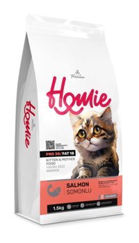Homie Somonlu Tahıllı Yavru - Yetişkin Kedi Maması 1.5 kg