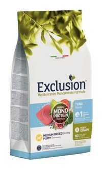 Exclusion Mediterraneo Monoprotein Narlı-Ton Balıklı Orta Irk Yavru Köpek Maması 3 kg