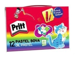 Pritt Çantalı 12'li Yağlı Pastel Boya
