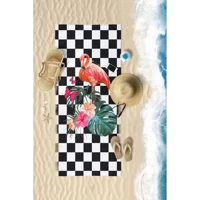 Vevien Home Flamingo Pamuklu Plaj Havlusu Çok Renkli