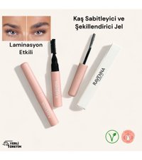Ravenna Laminasyon Etkili Kahverengi Suya Dayanıklı Renkli Maskara Kaş Sabitleyici