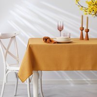 Schafer Keten 160 x 250 cm Dikdörtgen Masa Örtüsü Hardal