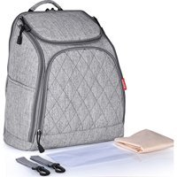 Love Home Büyük Kapasiteli Çok Fonksiyonlu Su Geçirmez Su Geçirmez Cepli Polyester Sırt Çantası Gri