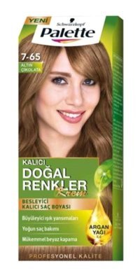 Schwarzkopf Palette Doğal Renkler 7.65 Altın Çikolata Krem Saç Boyası 50 ml