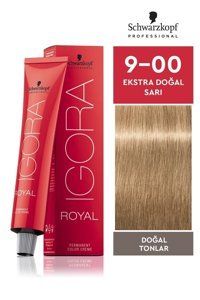 Schwarzkopf Igora Royal Doğal Tonlar 9.00 Doğal Sarı Krem Saç Boyası 60 ml