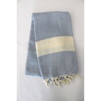 Asa Cotton Rejenere Elmas Pamuklu Plaj Havlusu Mavi