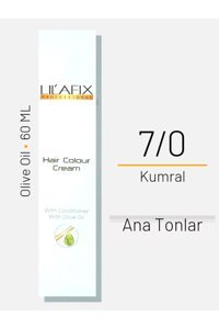 Lilafix With Olive Oil 7.0 Kumral Krem Saç Boyası 60 ml