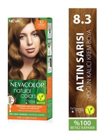 Nevacolor Natural Colors 8.3 Altın Sarısı Krem Saç Boyası 50 Ml
