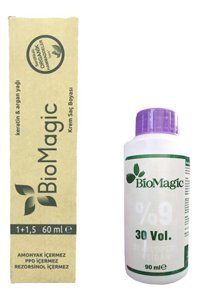 BioMagic Keratin & Argan Yağı 10.11 Yoğun Küllü Açık Sarı Amonyaksız Krem Saç Boyası 60 Ml