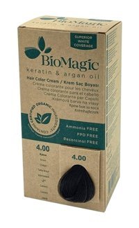 BioMagic Doğal 4.00 Kahve Organik Amonyaksız Krem Saç Boyası 60 Ml