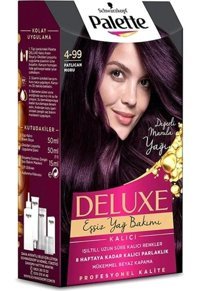 Schwarzkopf Palette Deluxe 4.99 Patlıcan Moru Krem Saç Boyası 50 ml