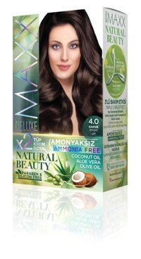 Maxx Deluxe Natural Beauty 4.0 Kahverengi Amonyaksız Krem Saç Boyası 60 Ml