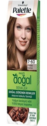 Schwarzkopf Palette Doğal Renkler 7.60 Fındık Kahve Krem Saç Boyası 50 ml
