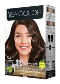 Sea Color 5.4 Açık Kestane Vegan Krem Saç Boyası 50 ml