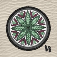 Marte Home Mandala Pamuklu Plaj Havlusu Çok Renkli