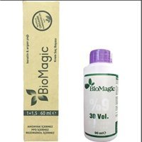 BioMagic Keratin & Argan Yağı 8.00 Çikolata Kahve Organik Amonyaksız Krem Saç Boyası 60 Ml