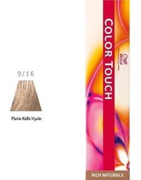 Wella Color Touch 9.16 Platin Küllü Krem Saç Boyası 60 Ml