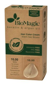 BioMagic Keratin & Argan Yağı 10.00 Açık Sarı Krem Saç Boyası 60 Ml