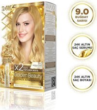Maxx Deluxe Golden Beauty 9.0 Buğday Sarısı Krem Saç Boyası 60 Ml