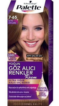 Schwarzkopf Palette Göz Alıcı Renkler 7.68 Altın Çikolata Krem Saç Boyası 50 ml