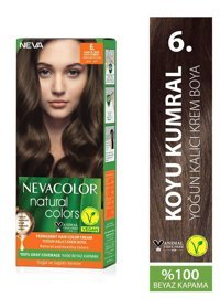 Nevacolor Natural Colors 6. Koyu Kumral Krem Saç Boyası 50 Ml