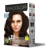 Sea Color 5.0 Açık Kahve Vegan Krem Saç Boyası 50 ml
