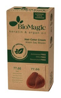 BioMagic Doğal 77.66 Tarçın Amonyaksız Krem Saç Boyası 60 Ml