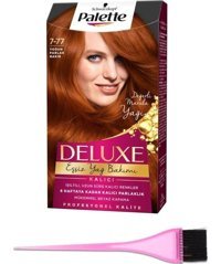 Schwarzkopf Palette Deluxe Zengin Renkler 7.77 Yoğun Parlak Bakır Krem Saç Boyası 50 ml