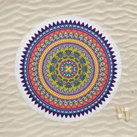 Marte Home Mandala 6 Pamuklu Plaj Havlusu Çok Renkli
