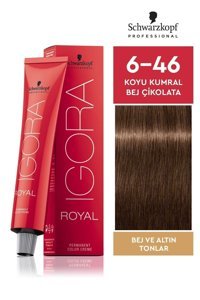 Schwarzkopf Igora Royal 6.46 Koyu Kumral Bej Çikolata Krem Saç Boyası 60 ml