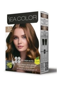Sea Color Colour Cream 6.7 Çikolata Kahve Krem Saç Boyası 50 ml