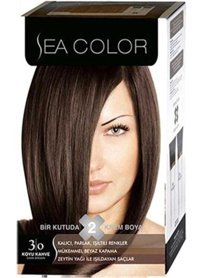 Sea Color Set 3.0 Koyu Kahve Krem Saç Boyası 50 ml