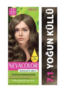 Nevacolor Natural Colors 7.1 Küllü Kumral Krem Saç Boyası 50 Ml