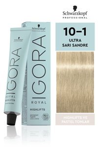 Schwarzkopf Igora Royal Highlifts 10.1 Ultra SarıSandre Krem Saç Boyası 60 ml