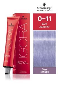 Schwarzkopf Igora Royal Özel Seriler 0.11 Sarı Azaltıcı Krem Saç Boyası 60 ml