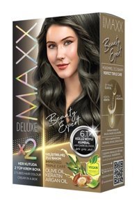 Maxx Deluxe Beauty Expert 6.1 Küllü Koyu Kumral Krem Saç Boyası 60 Ml